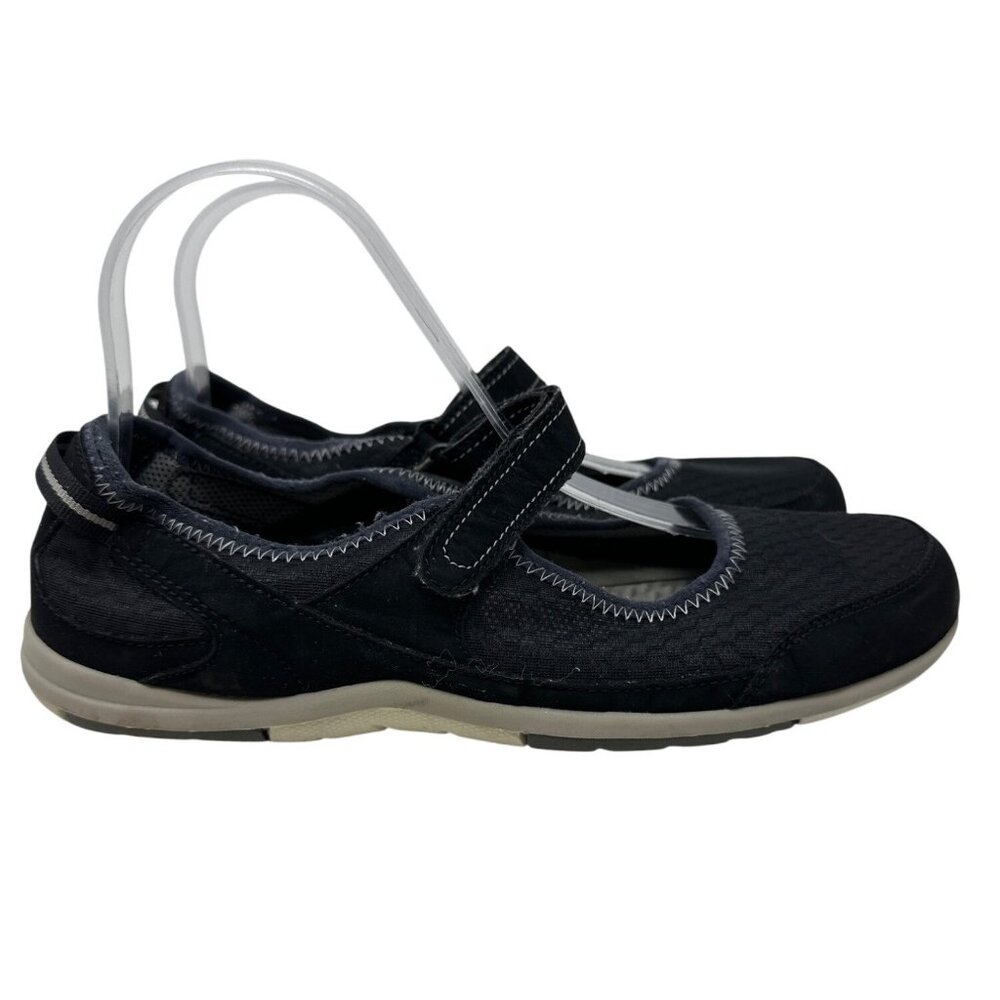 Lands' End Mary Jane-Style Casual Shoes W/ Hook & Loop Strap Women's Size 8.5D